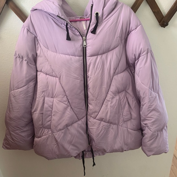 Free People Lavender Puffy Jacket M - Picture 1 of 3